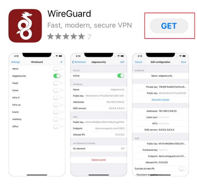 WireGuard в App Store